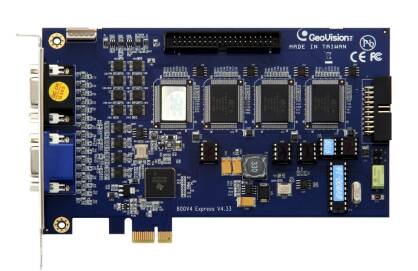 GeoVision GV-800/4 - PCI, 4x wideo/audio, H.264, 50 kl./s D1, 28x GV-IP*